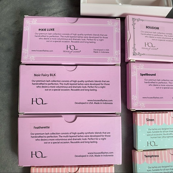 Sold π Beauty Lashes Set of 10 Plus Free Case - Picture 4 of 10